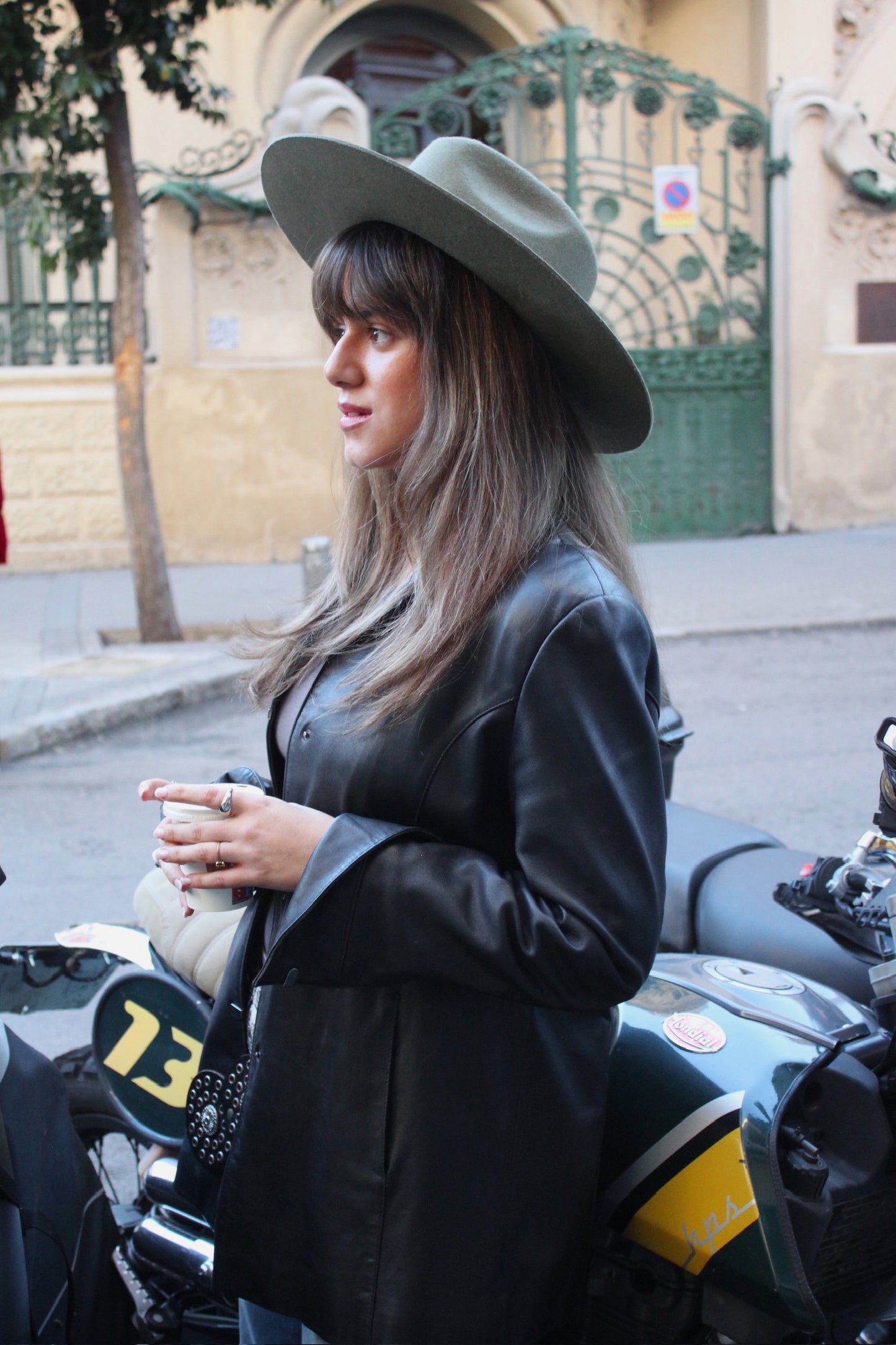FEDORA VERDE CAQUI